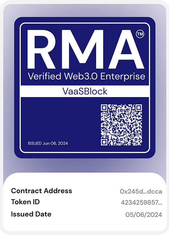 VaaSBlock RMA NFT