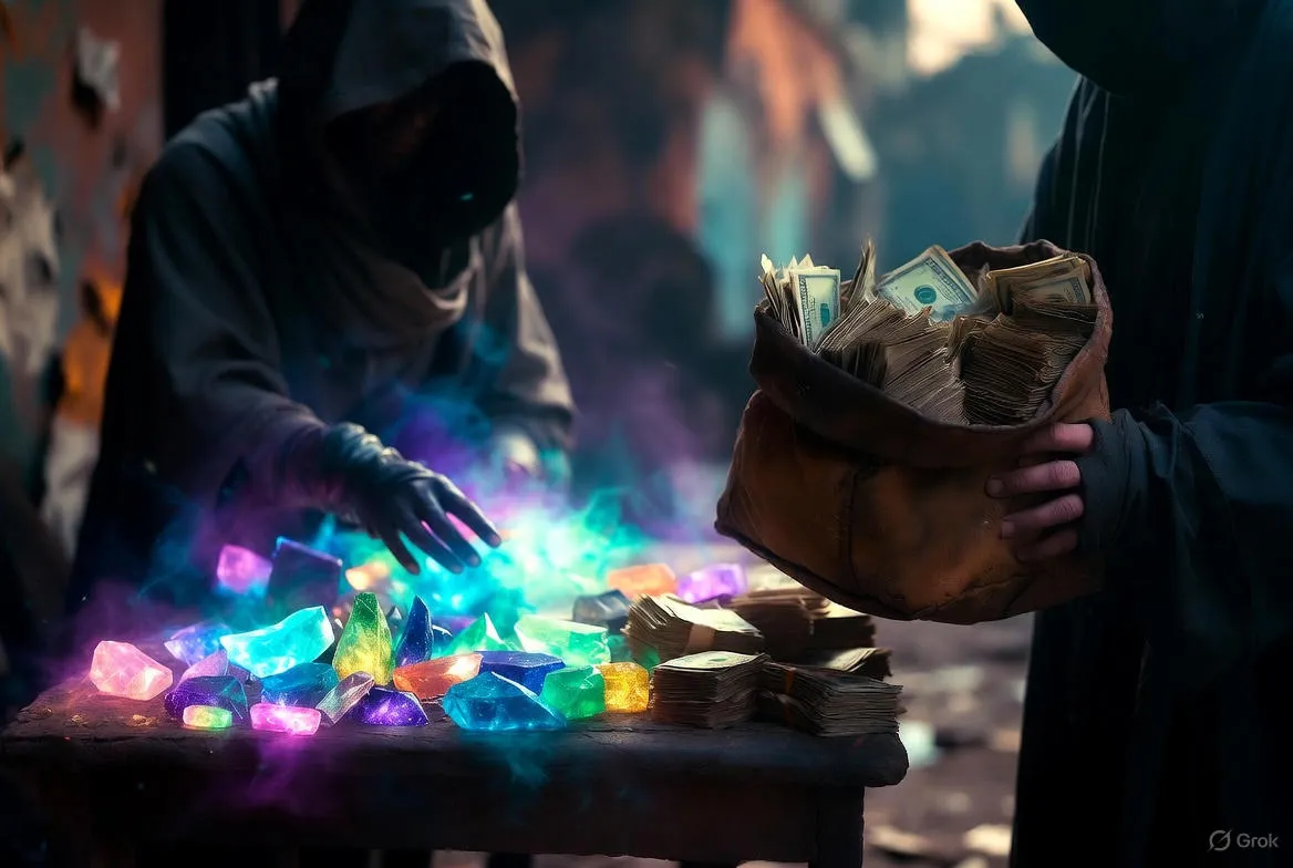 Player Selling Crystal Shards For Cash