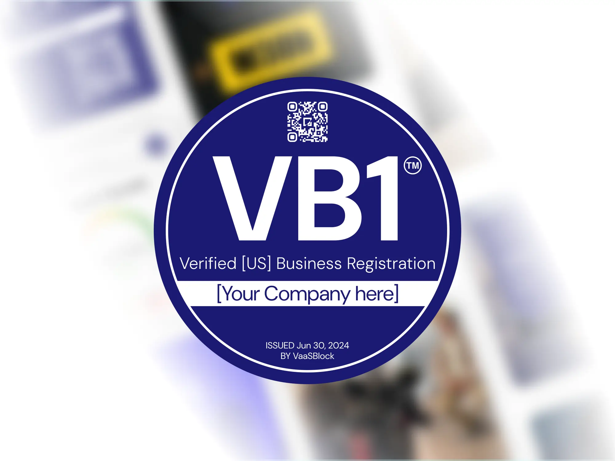 VB1 Badge hero visual