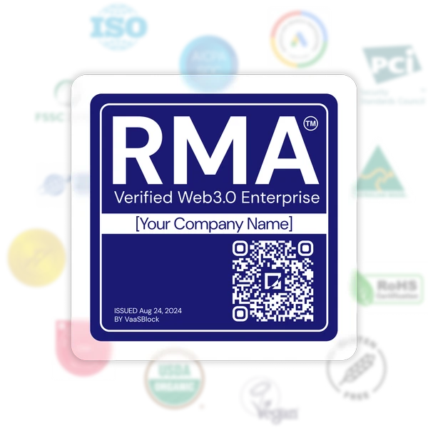 Sample VaaSblock RMA badge